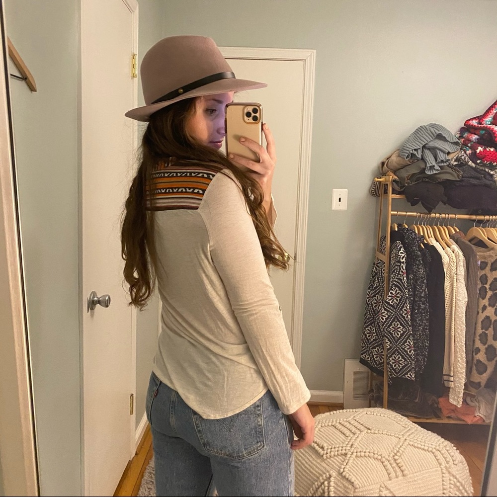 Reposh Anthropologie Tiny Mixed Media Boho Medium - image 3